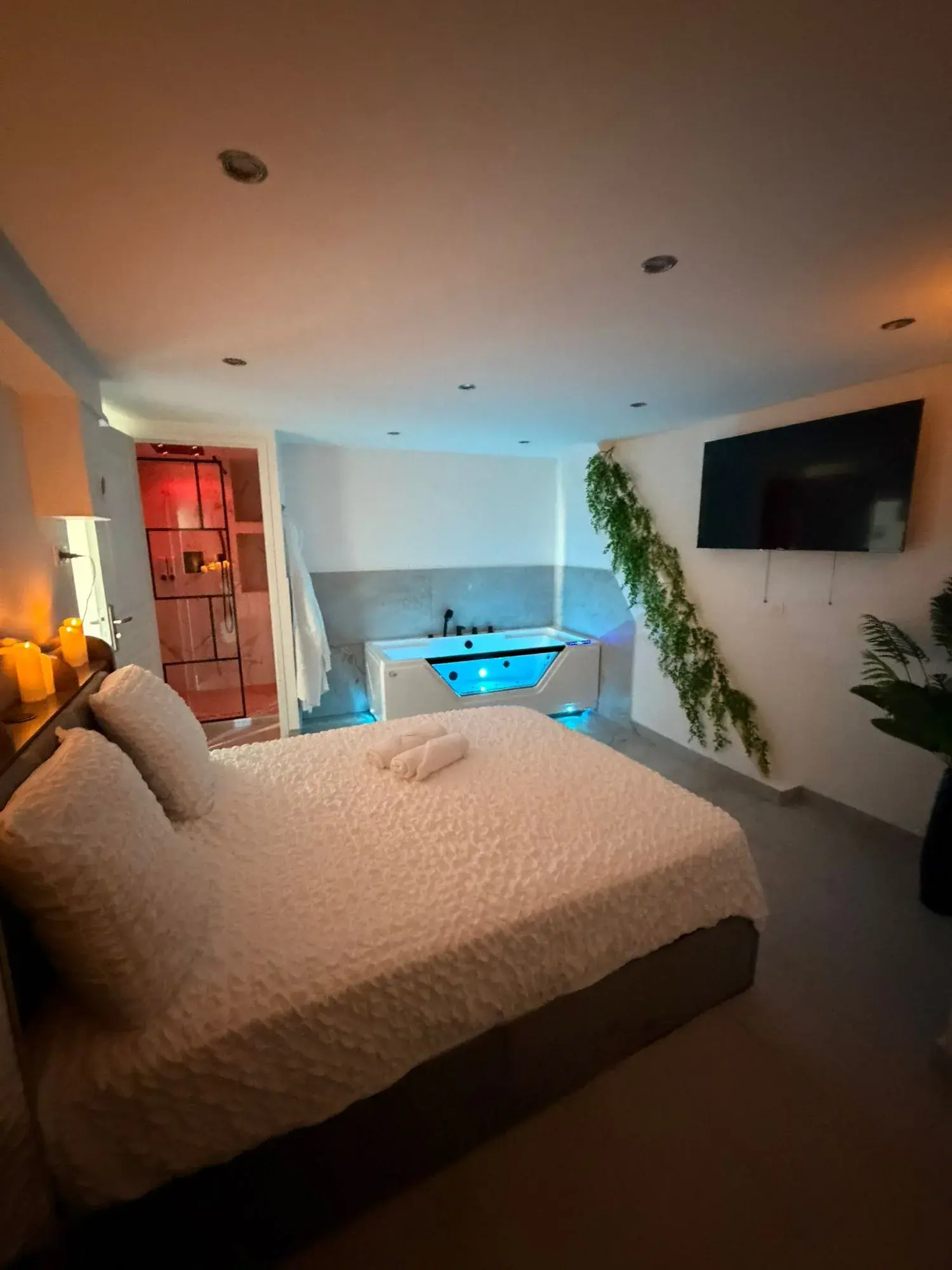 Chambre et jacuzzi privatif